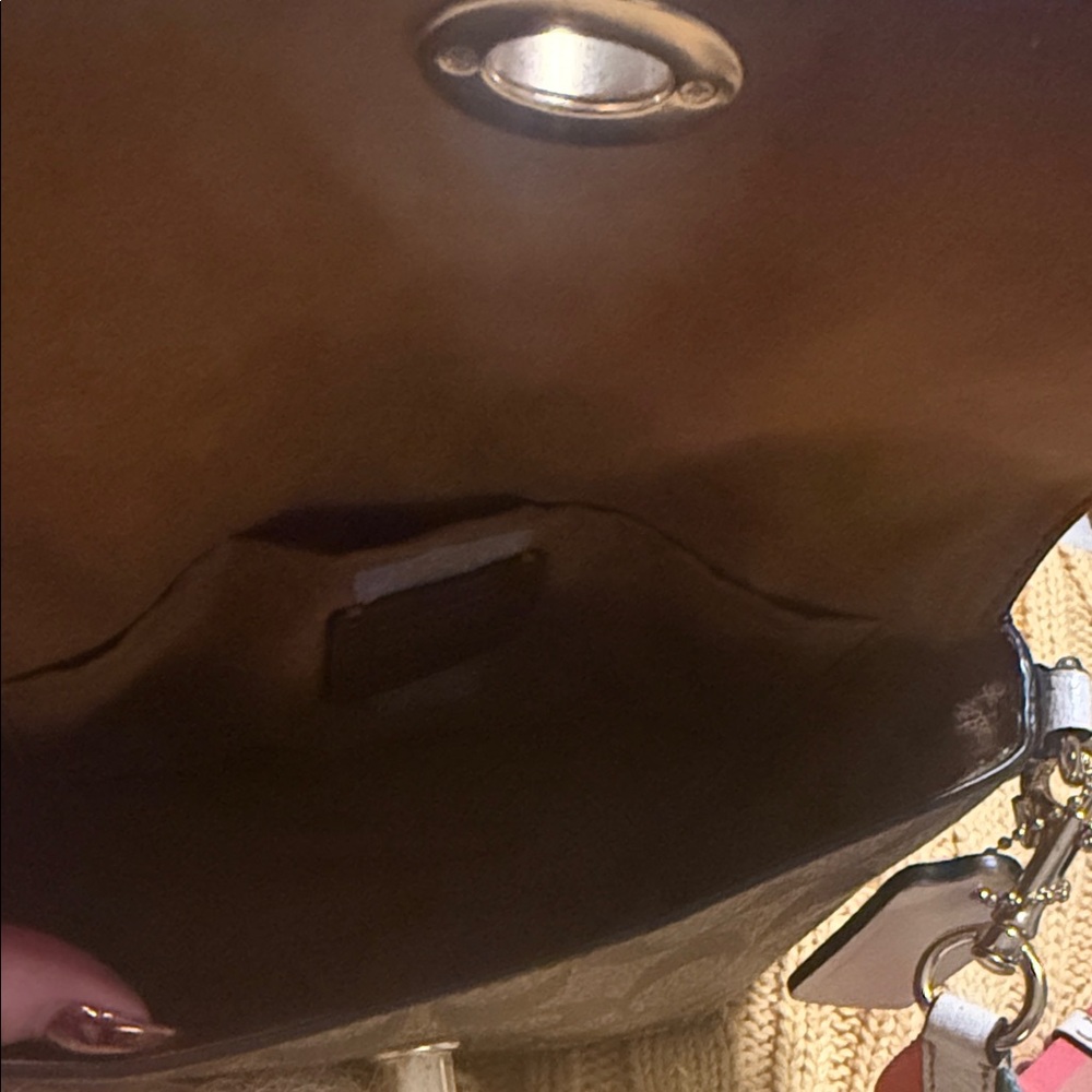 Coach Brown Crossbody Bag with Snoopy Patch - Picture 5 of 7